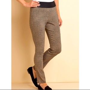 Soft Surroundings Leggings Women MP Sassy Speckled Cheetah Leopard